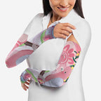 Australia Galah Arm Sleeves Gumblossoms Golden Wattle Aboriginal Art - Aussie Hoodie