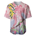 Australia Galah Baseball Jersey Gumblossoms Golden Wattle Aboriginal Art