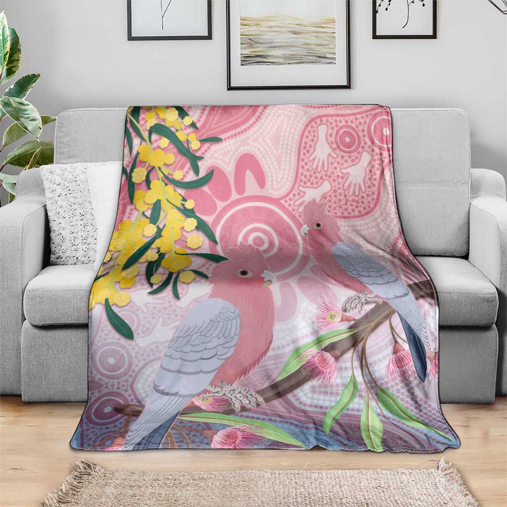 Australia Galah Blanket Gumblossoms Golden Wattle Aboriginal Art