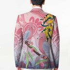Australia Galah Blazer Gumblossoms Golden Wattle Aboriginal Art - Aussie Hoodie