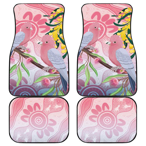Australia Galah Car Mats Gumblossoms Golden Wattle Aboriginal Art