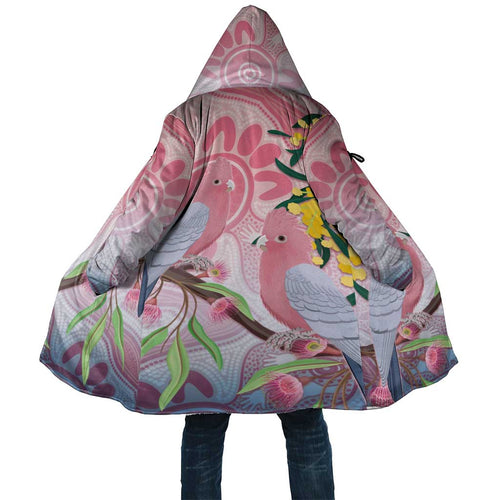 Australia Galah Cloak Gumblossoms Golden Wattle Aboriginal Art - Aussie Hoodie