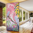 Australia Galah Door Cover Gumblossoms Golden Wattle Aboriginal Art - Aussie Hoodie
