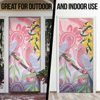Australia Galah Door Cover Gumblossoms Golden Wattle Aboriginal Art - Aussie Hoodie