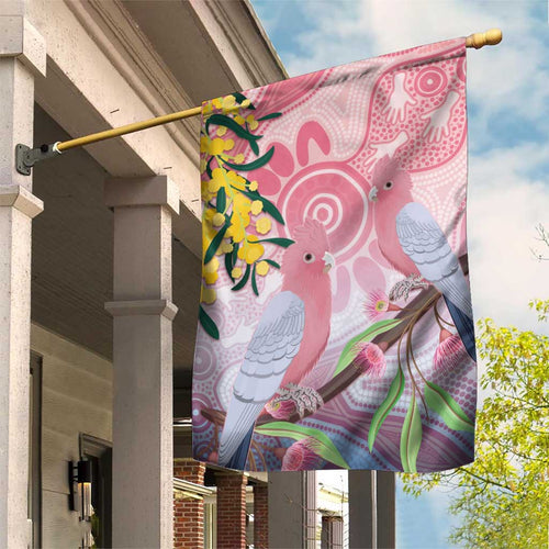 Australia Galah Garden Flag Gumblossoms Golden Wattle Aboriginal Art