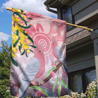 Australia Galah Garden Flag Gumblossoms Golden Wattle Aboriginal Art