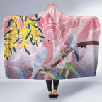 Australia Galah Hooded Blanket Gumblossoms Golden Wattle Aboriginal Art