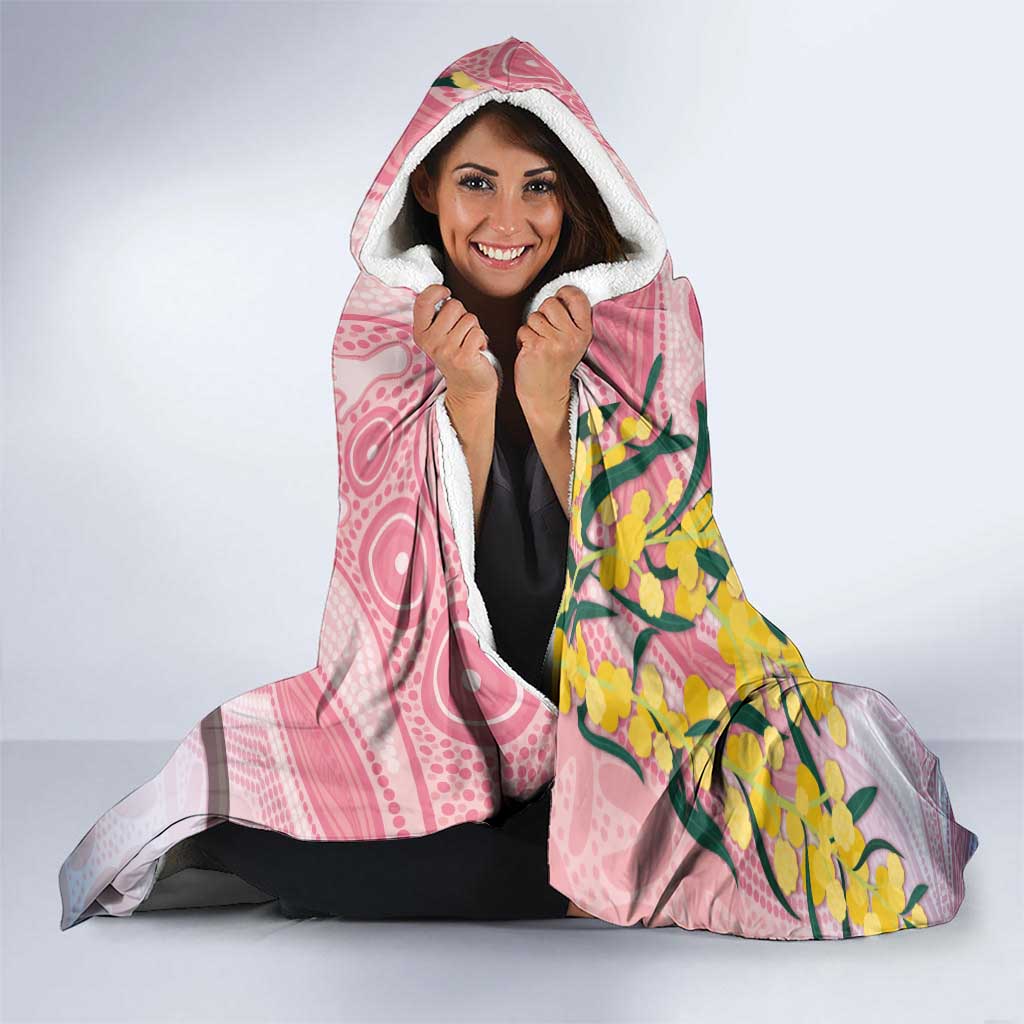 Australia Galah Hooded Blanket Gumblossoms Golden Wattle Aboriginal Art