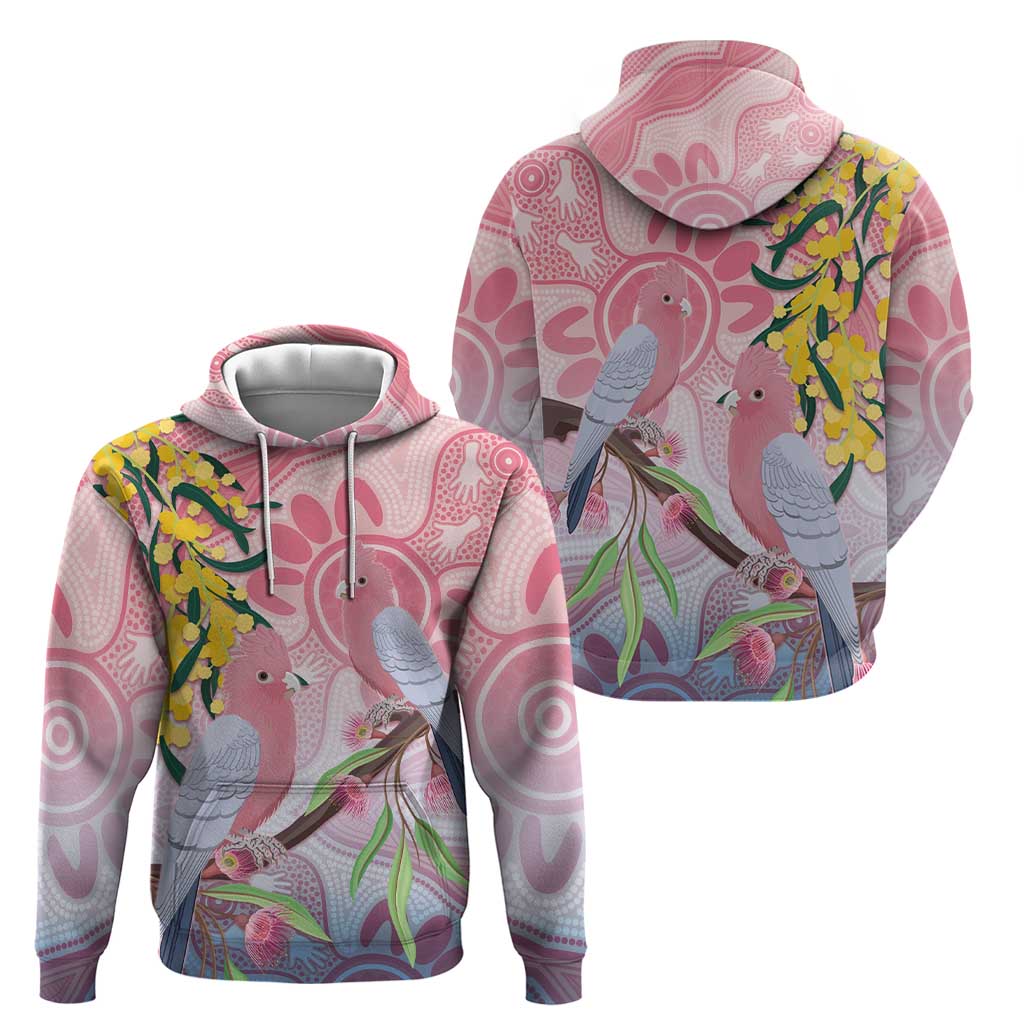 Australia Galah Hoodie Gumblossoms Golden Wattle Aboriginal Art