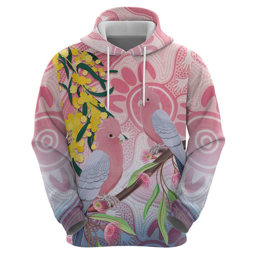 Australia Galah Hoodie Gumblossoms Golden Wattle Aboriginal Art