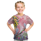 Australia Galah Kid T Shirt Gumblossoms Golden Wattle Aboriginal Art