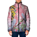 Australia Galah Padded Jacket Gumblossoms Golden Wattle Aboriginal Art - Aussie Hoodie