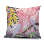 Australia Galah Pillow Cover Gumblossoms Golden Wattle Aboriginal Art - Aussie Hoodie