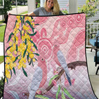 Australia Galah Quilt Gumblossoms Golden Wattle Aboriginal Art