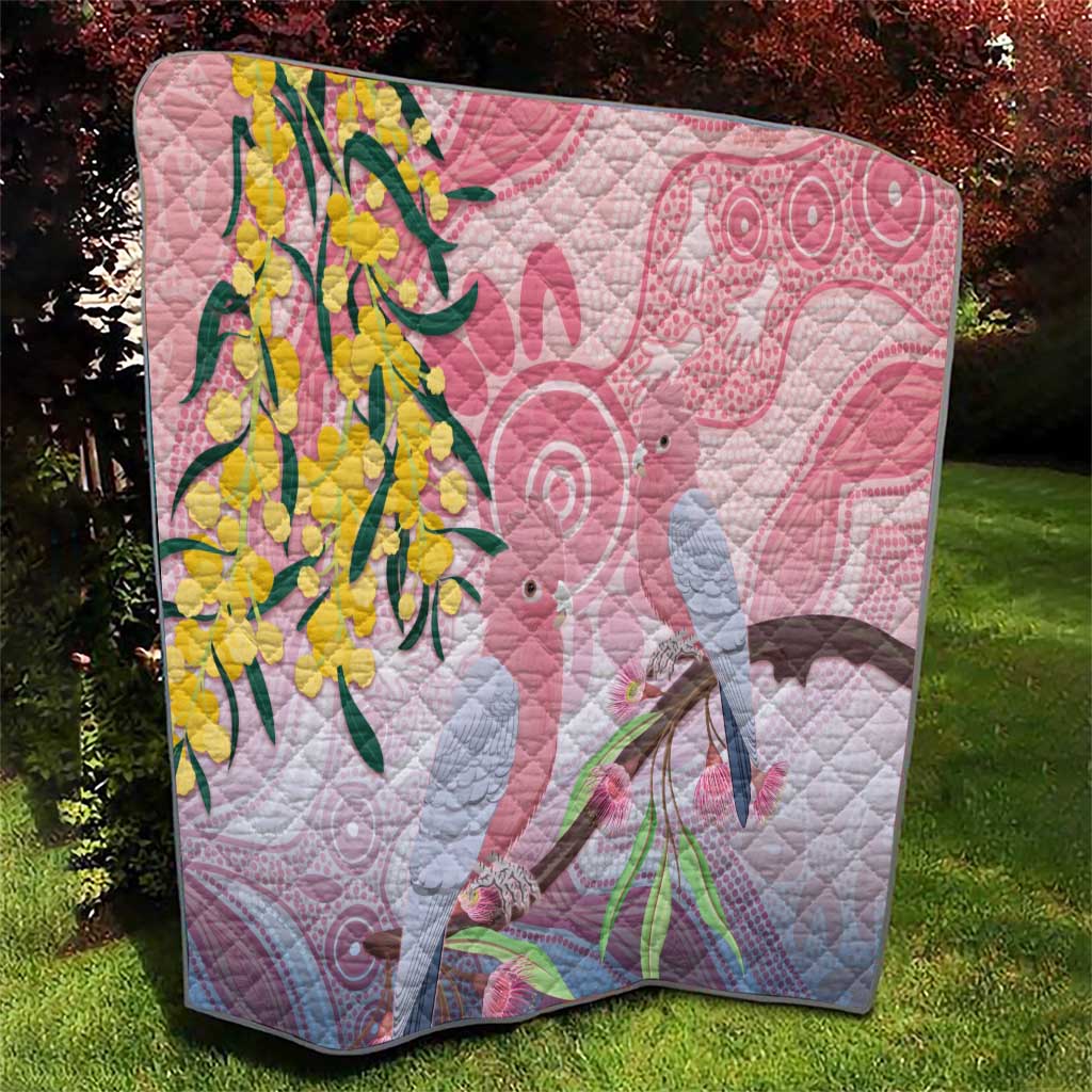 Australia Galah Quilt Gumblossoms Golden Wattle Aboriginal Art
