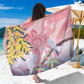 Australia Galah Sarong Gumblossoms Golden Wattle Aboriginal Art