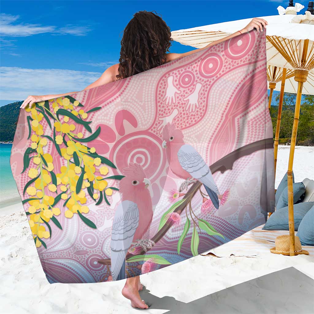 Australia Galah Sarong Gumblossoms Golden Wattle Aboriginal Art