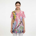 Australia Galah Scrub Top Gumblossoms Golden Wattle Aboriginal Art - Aussie Hoodie