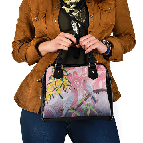 Australia Galah Shoulder Handbag Gumblossoms Golden Wattle Aboriginal Art