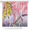 Australia Galah Shower Curtain Gumblossoms Golden Wattle Aboriginal Art