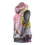Australia Galah Sleeveless Hoodie Gumblossoms Golden Wattle Aboriginal Art - Aussie Hoodie