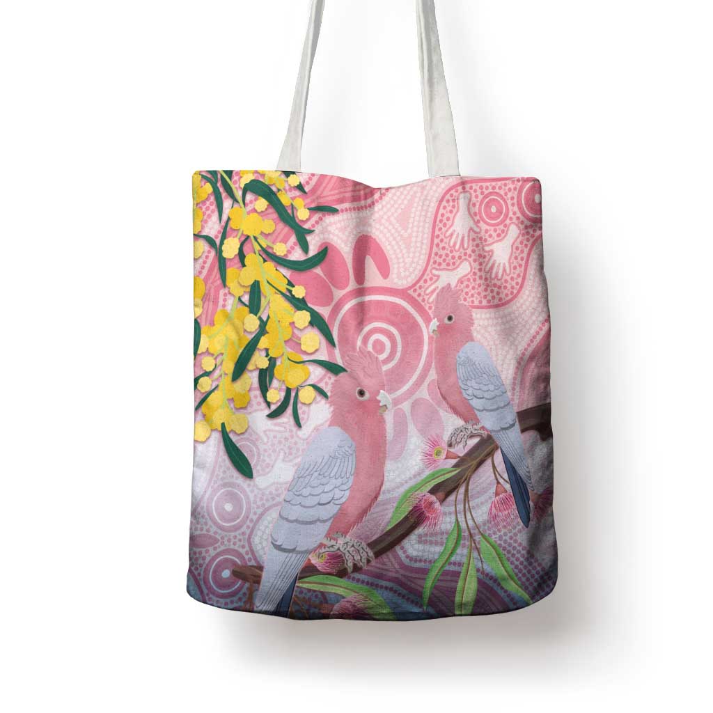 Australia Galah Tote Bag Gumblossoms Golden Wattle Aboriginal Art - Aussie Hoodie