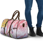 Australia Galah Travel Bag Gumblossoms Golden Wattle Aboriginal Art - Aussie Hoodie