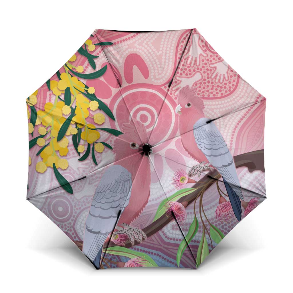 Australia Galah Umbrella Gumblossoms Golden Wattle Aboriginal Art - Aussie Hoodie
