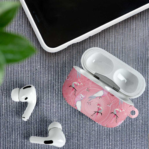 Galah and Gumblossoms Australia AirPods Case Seamless Style Aboriginal Art - Aussie Hoodie
