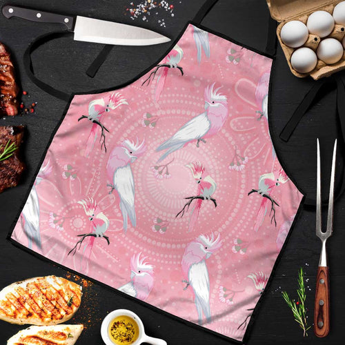 Galah and Gumblossoms Australia Apron Seamless Style Aboriginal Art - Aussie Hoodie