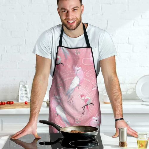 Galah and Gumblossoms Australia Apron Seamless Style Aboriginal Art - Aussie Hoodie
