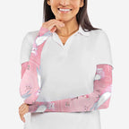 Galah and Gumblossoms Australia Arm Sleeves Seamless Style Aboriginal Art - Aussie Hoodie