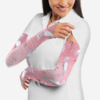 Galah and Gumblossoms Australia Arm Sleeves Seamless Style Aboriginal Art - Aussie Hoodie
