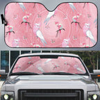 Galah and Gumblossoms Australia Auto Sun Shade Seamless Style Aboriginal Art - Aussie Hoodie