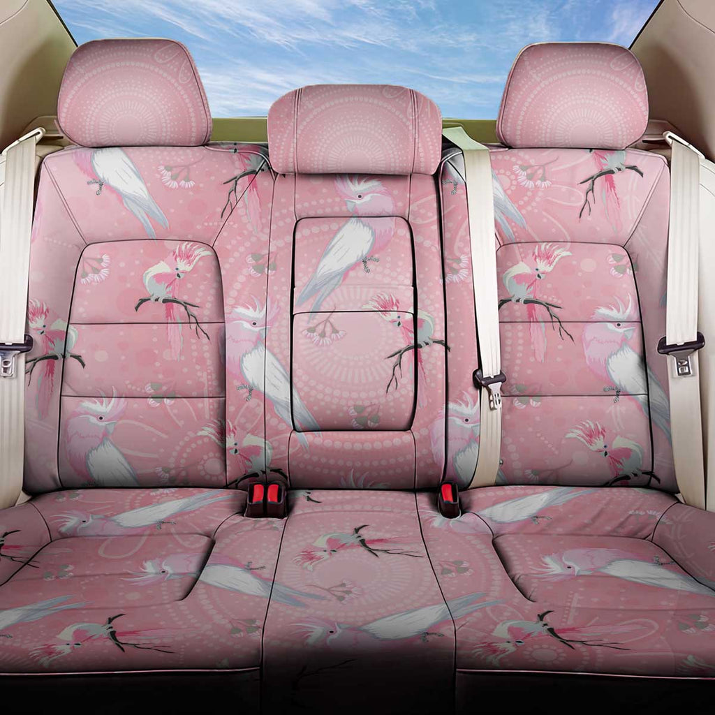 Galah and Gumblossoms Australia Back Car Seat Cover Seamless Style Aboriginal Art