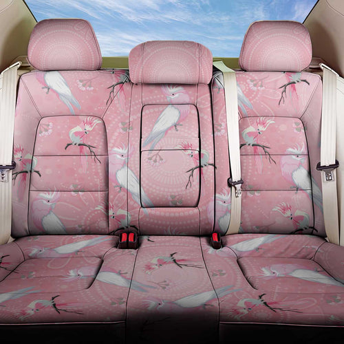 Galah and Gumblossoms Australia Back Car Seat Cover Seamless Style Aboriginal Art