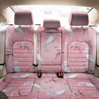 Galah and Gumblossoms Australia Back Car Seat Cover Seamless Style Aboriginal Art