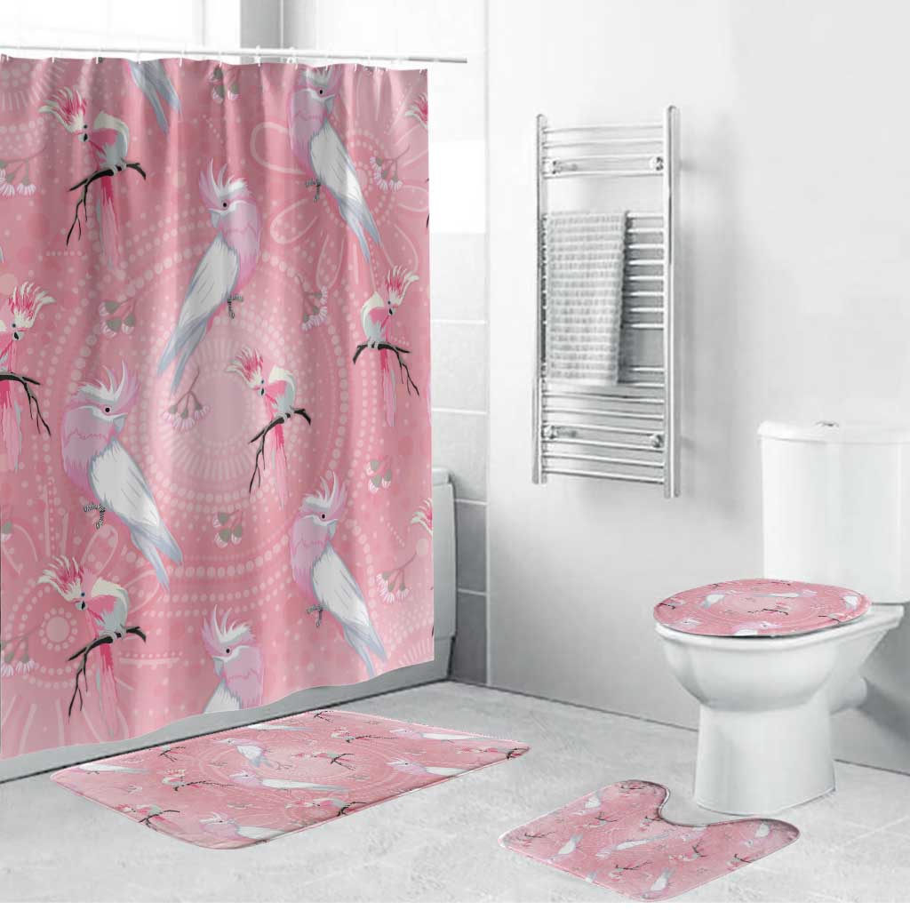 Galah and Gumblossoms Australia Bathroom Set Seamless Style Aboriginal Art - Aussie Hoodie