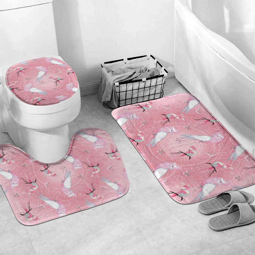 Galah and Gumblossoms Australia Bathroom Set Seamless Style Aboriginal Art - Aussie Hoodie