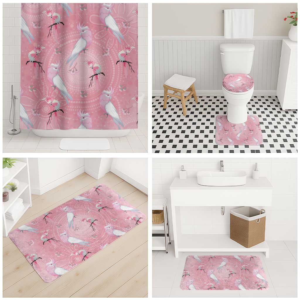 Galah and Gumblossoms Australia Bathroom Set Seamless Style Aboriginal Art - Aussie Hoodie