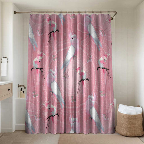 Galah and Gumblossoms Australia Bathroom Set Seamless Style Aboriginal Art - Aussie Hoodie