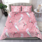 Galah and Gumblossoms Australia Bedding Set Seamless Style Aboriginal Art