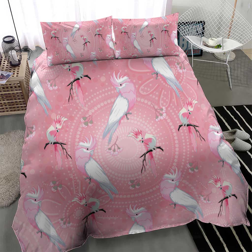 Galah and Gumblossoms Australia Bedding Set Seamless Style Aboriginal Art