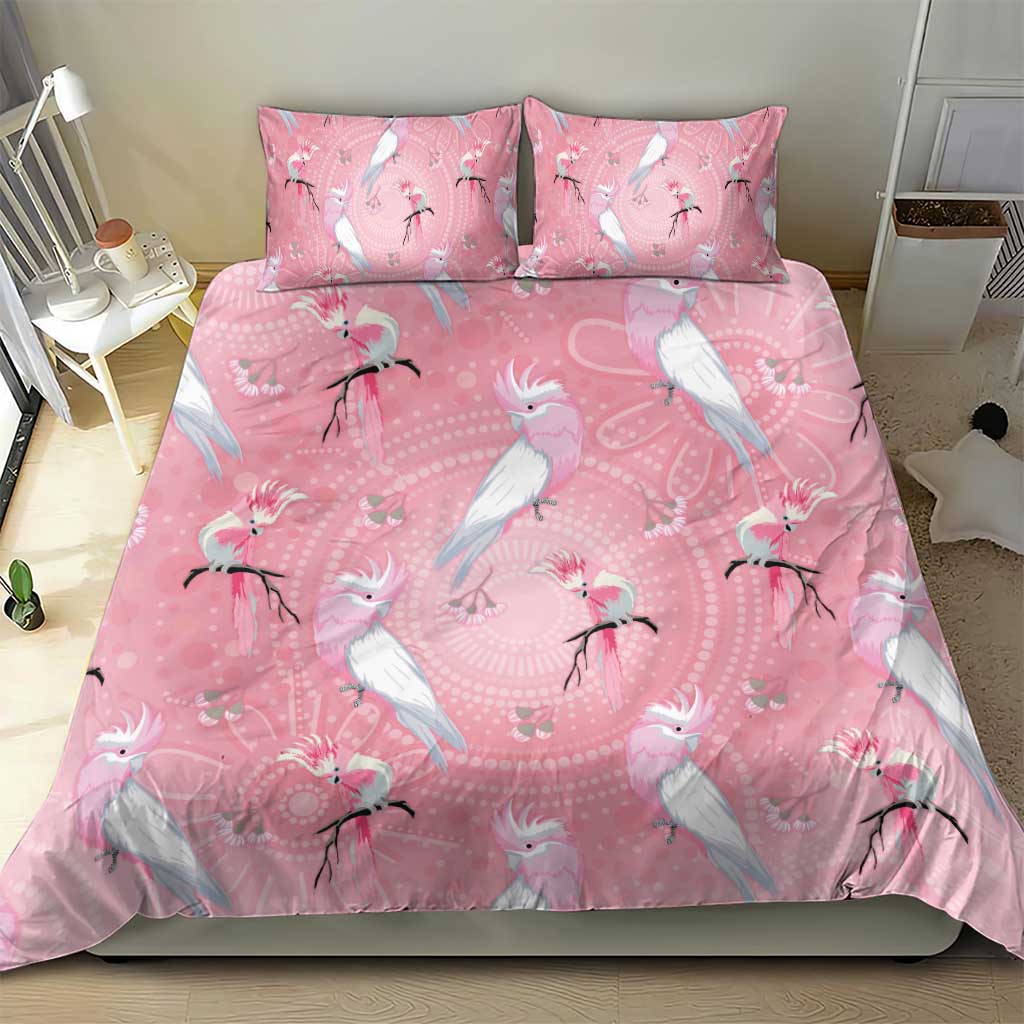 Galah and Gumblossoms Australia Bedding Set Seamless Style Aboriginal Art