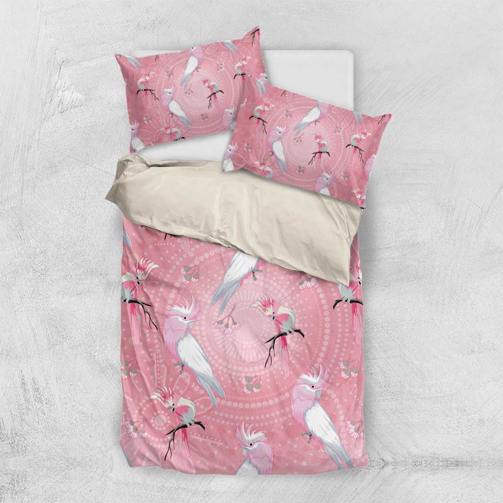 Galah and Gumblossoms Australia Bedding Set Seamless Style Aboriginal Art