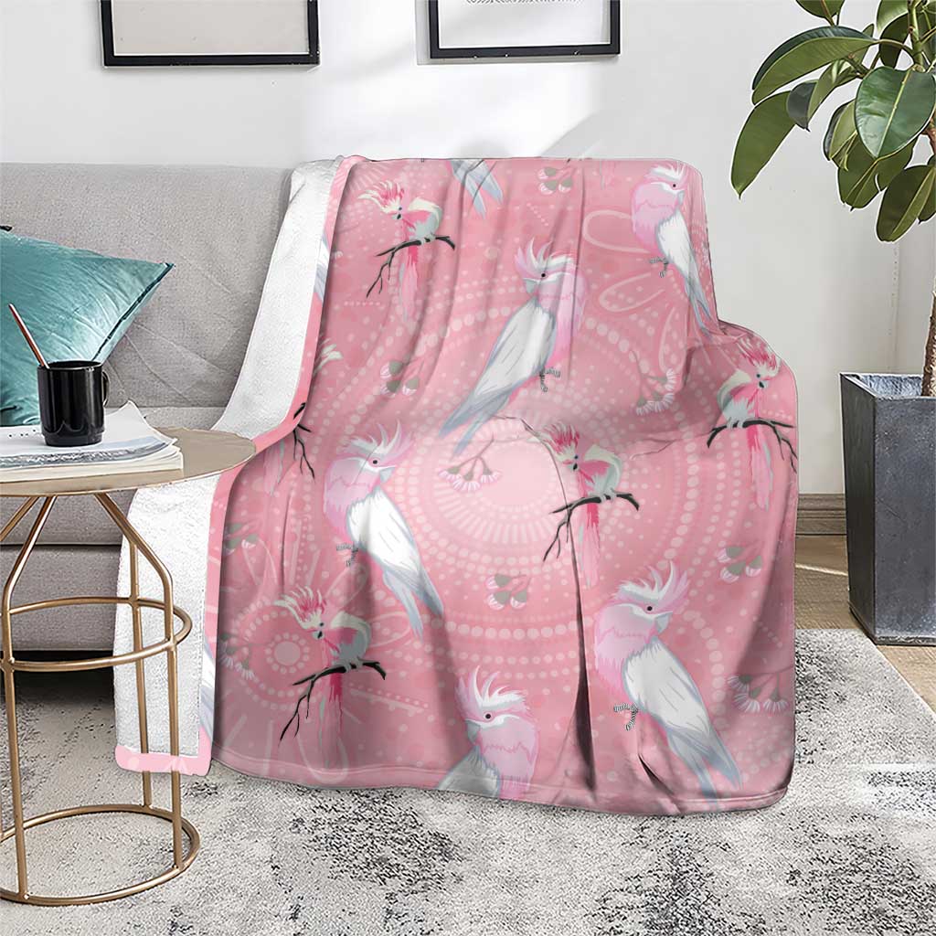 Galah and Gumblossoms Australia Blanket Seamless Style Aboriginal Art