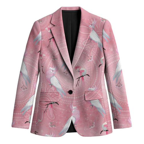 Galah and Gumblossoms Australia Blazer Seamless Style Aboriginal Art - Aussie Hoodie