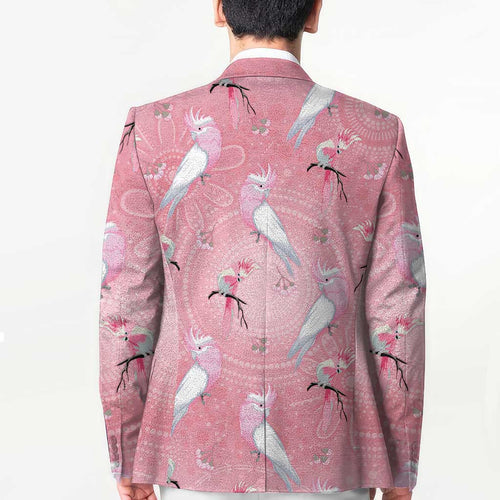 Galah and Gumblossoms Australia Blazer Seamless Style Aboriginal Art - Aussie Hoodie