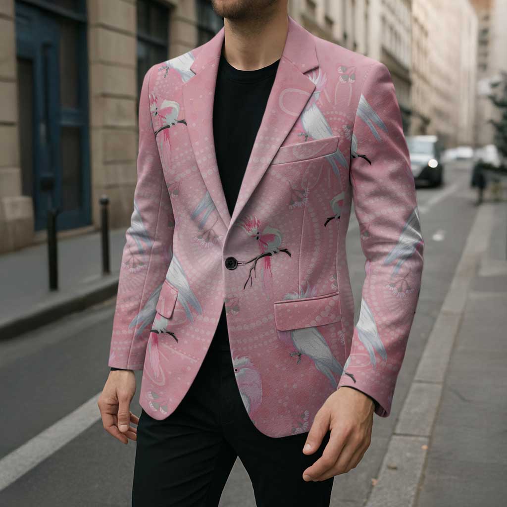 Galah and Gumblossoms Australia Blazer Seamless Style Aboriginal Art - Aussie Hoodie