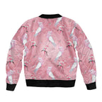 Galah and Gumblossoms Australia Bomber Jacket Seamless Style Aboriginal Art